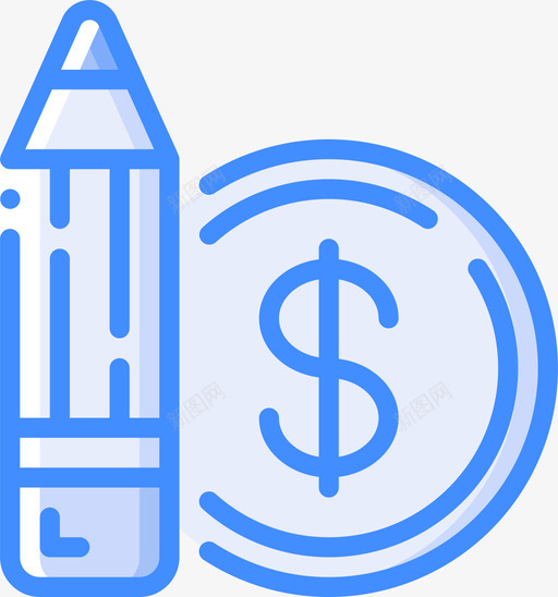 编辑自由职业者8蓝色svg_新图网 https://ixintu.com 编辑 自由职业者 蓝色