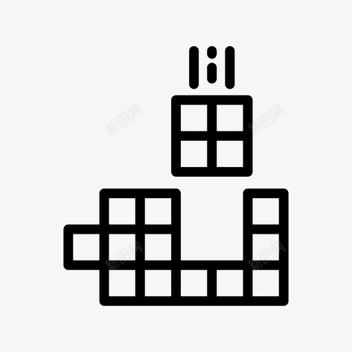 俄罗斯方块游戏96线性svg_新图网 https://ixintu.com 俄罗斯 方块 游戏 线性