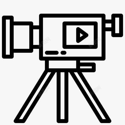 视频在线流媒体8线性svg_新图网 https://ixintu.com 视频 在线 流媒体 线性