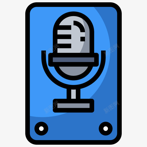 语音记录对话资产26线性颜色svg_新图网 https://ixintu.com 语音 记录 对话 资产 线性 颜色