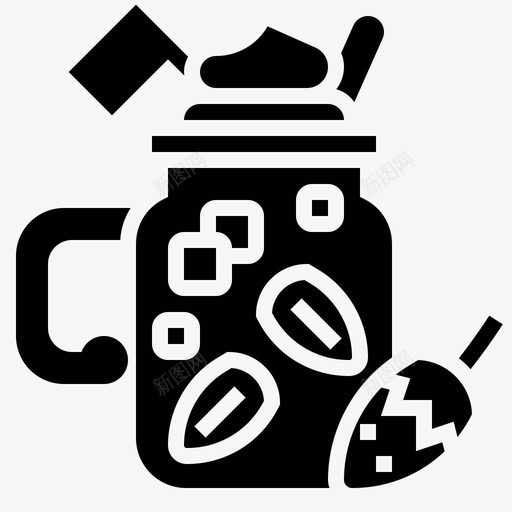 奶昔饮料57字形svg_新图网 https://ixintu.com 奶昔 饮料 字形