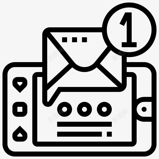 通知对话资产32线性svg_新图网 https://ixintu.com 通知 对话 资产 线性