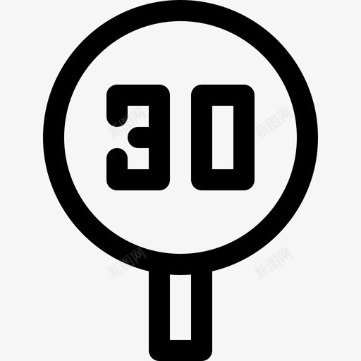 速度限制信号禁止8线性svg_新图网 https://ixintu.com 速度 限制 信号 禁止 线性