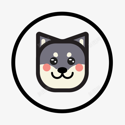 三色小哈svg_新图网 https://ixintu.com 三色小哈 可爱 多色