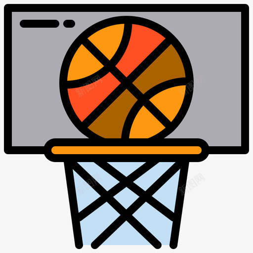 投篮篮球55线颜色svg_新图网 https://ixintu.com 投篮 篮球 颜色