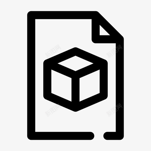 文件三维形状2线性svg_新图网 https://ixintu.com 文件 三维 形状 线性