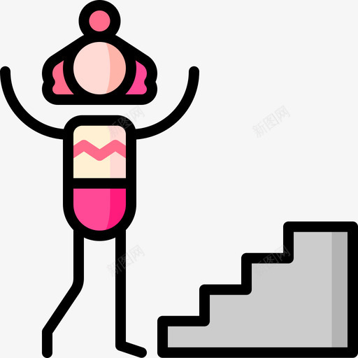 健康的生活方式积极的生活方式43线性颜色svg_新图网 https://ixintu.com 生活方式 健康 积极 线性 颜色