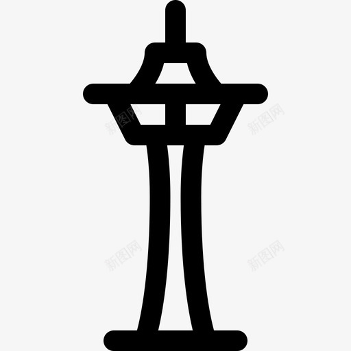 太空针美国21直线型svg_新图网 https://ixintu.com 太空 美国 直线 线型
