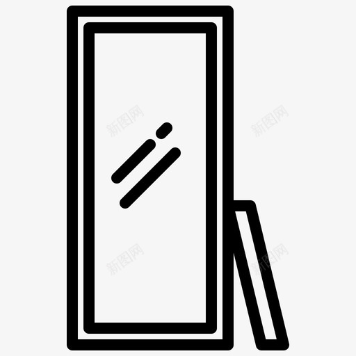 镜子家具57线性svg_新图网 https://ixintu.com 镜子 家具 线性