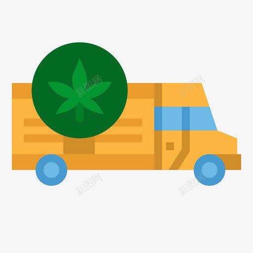 货运卡车大麻11扁平svg_新图网 https://ixintu.com 货运 卡车 大麻 扁平
