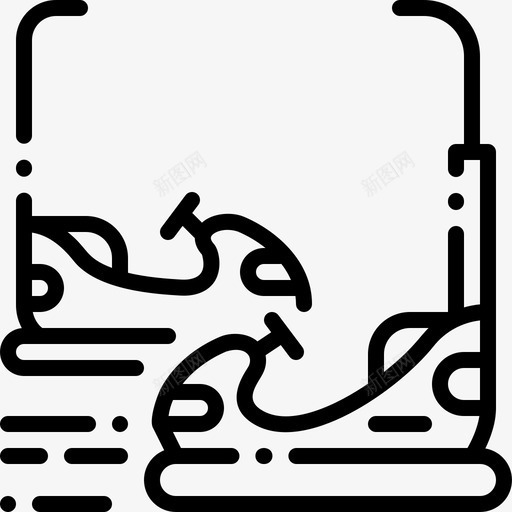 碰碰车嘉年华55直线型svg_新图网 https://ixintu.com 碰碰车 嘉年华 直线 线型