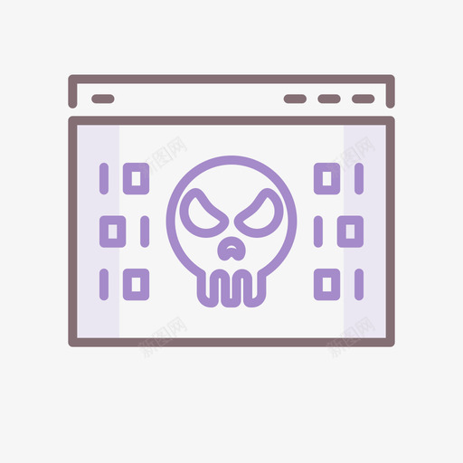 病毒网络安全36线性颜色svg_新图网 https://ixintu.com 病毒 网络安全 线性 颜色