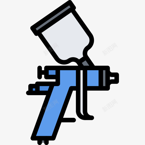 喷漆枪技工2彩色svg_新图网 https://ixintu.com 喷漆 漆枪 技工 彩色