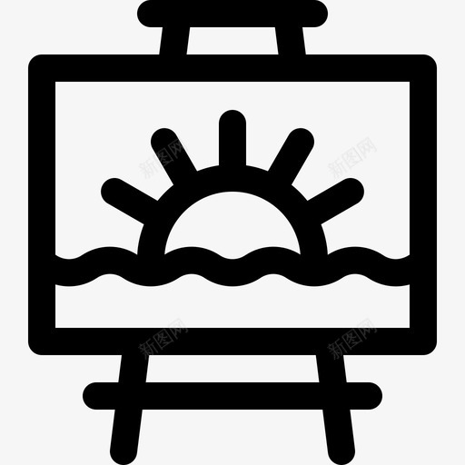 绘画博物馆107线性svg_新图网 https://ixintu.com 绘画 博物馆 线性