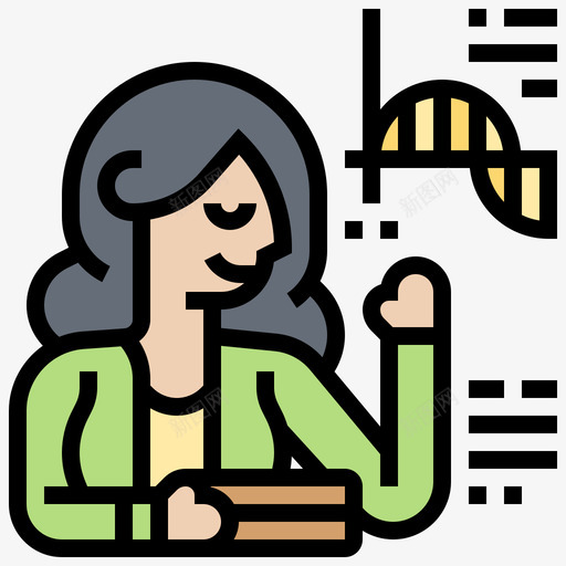 教师职业女性4直系肤色svg_新图网 https://ixintu.com 教师 职业女性 直系 肤色