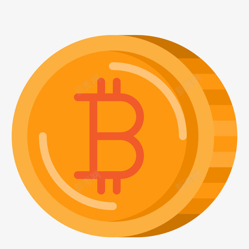 比特币加密货币99扁平svg_新图网 https://ixintu.com 比特 加密 货币 扁平