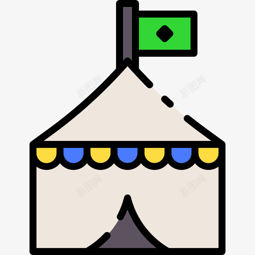 帐篷巴西狂欢节1线性颜色svg_新图网 https://ixintu.com 帐篷 巴西 狂欢节 线性 颜色