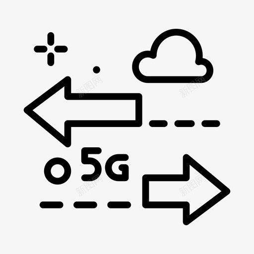 互联网5g1线性svg_新图网 https://ixintu.com 互联网 5g 线性