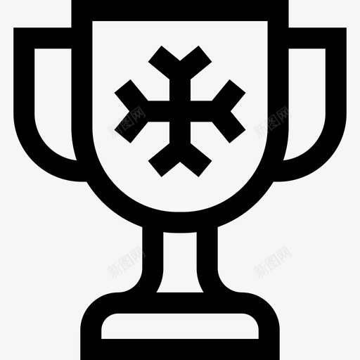 奖杯冬季运动36直线型svg_新图网 https://ixintu.com 奖杯 冬季运动 直线 线型