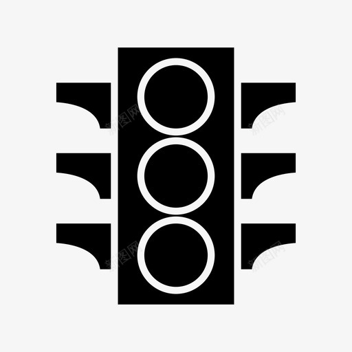 灯道路信号svg_新图网 https://ixintu.com 道路 信号 交通 红绿灯 运输 摩托车 标志