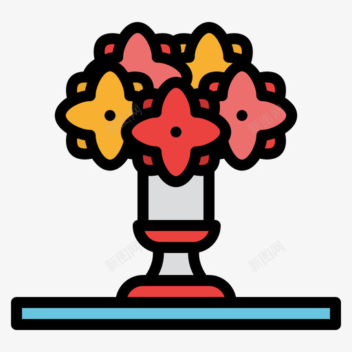 线形花275svg_新图网 https://ixintu.com 线形