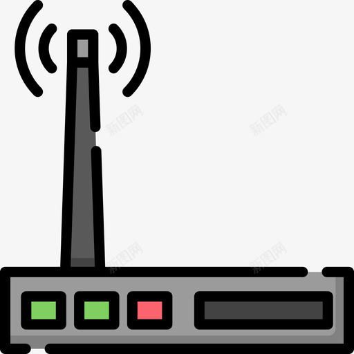 Wifi博客和影响者32线性颜色svg_新图网 https://ixintu.com Wifi 博客 影响 线性 颜色