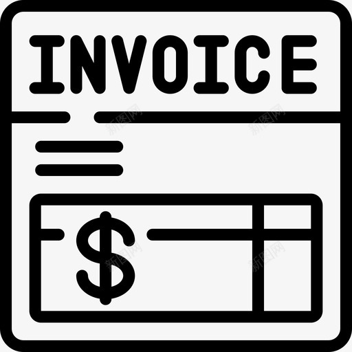 发票自由职业者6直线svg_新图网 https://ixintu.com 发票 自由职业者 直线