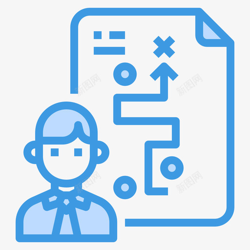 商人商业战略44蓝色svg_新图网 https://ixintu.com 商人 商业 战略 蓝色