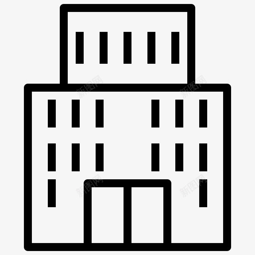 公寓建筑物物业svg_新图网 https://ixintu.com 公寓 建筑物 物业 房地产 住宅