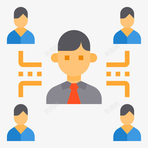 网络商业战略40扁平svg_新图网 https://ixintu.com 网络 商业 战略 扁平