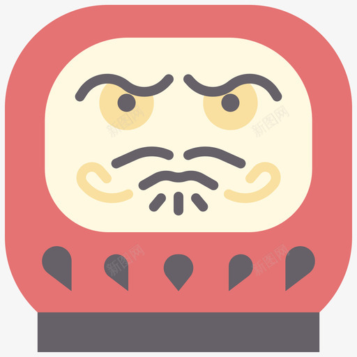 Daruma日本100平坦svg_新图网 https://ixintu.com Daruma 日本 平坦