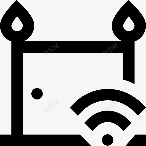 门智能家居20轮廓svg_新图网 https://ixintu.com 智能家居 轮廓