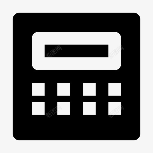计算器会计计算机器svg_新图网 https://ixintu.com 计算 计算器 会计 计算机 机器 数学 电子 图形