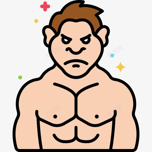 巨人超自然2直线颜色svg_新图网 https://ixintu.com 巨人 超自然 直线 颜色