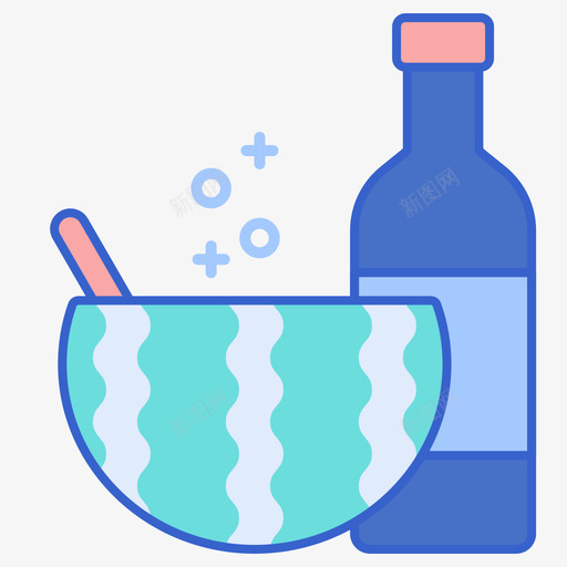 西瓜热带57线形颜色svg_新图网 https://ixintu.com 西瓜 热带 线形 颜色