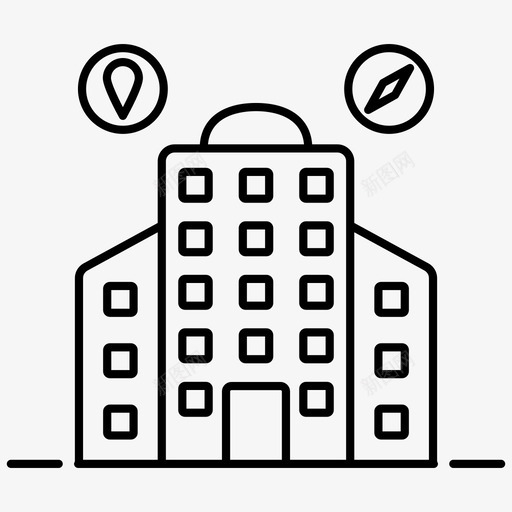办公地点建筑物位置商业地点svg_新图网 https://ixintu.com 地点 办公 办公地 位置 建筑物 商业 gps 指针 地图 旅游线 矢量