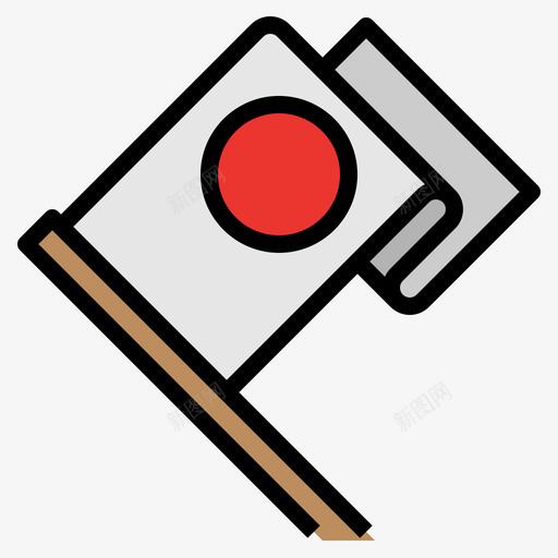 旗子日本96线颜色svg_新图网 https://ixintu.com 旗子 日本 颜色