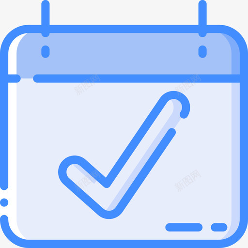勾号基本款76蓝色svg_新图网 https://ixintu.com 勾号 基本 蓝色