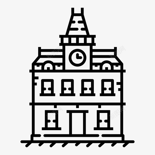 房屋建筑城市svg_新图网 https://ixintu.com 城市 建筑 房屋 景观 城镇 历史 市中心