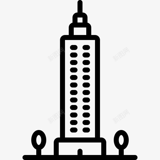摩天大楼公寓建筑svg_新图网 https://ixintu.com 建筑 摩天大楼 公寓 房产