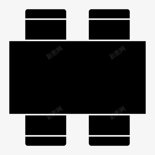桌子鸟瞰餐厅svg_新图网 https://ixintu.com 桌子 鸟瞰 餐厅 家具 厨房 顶部 建筑 图纸