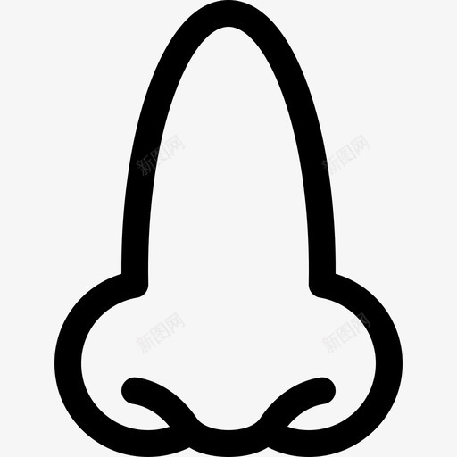 鼻子人体14直线型svg_新图网 https://ixintu.com 鼻子 人体 直线 线型