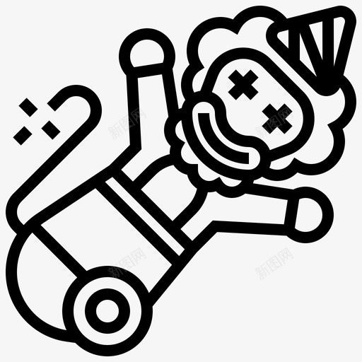 马戏团马戏团元素3线性svg_新图网 https://ixintu.com 马戏团 元素 线性