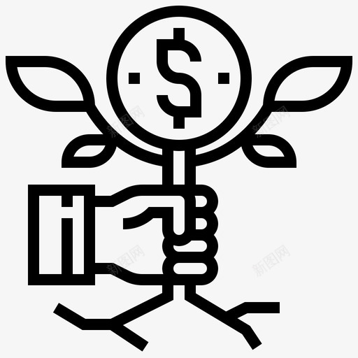 回报收入利息svg_新图网 https://ixintu.com 回报 收入 利息 投资 利润 会计 2行