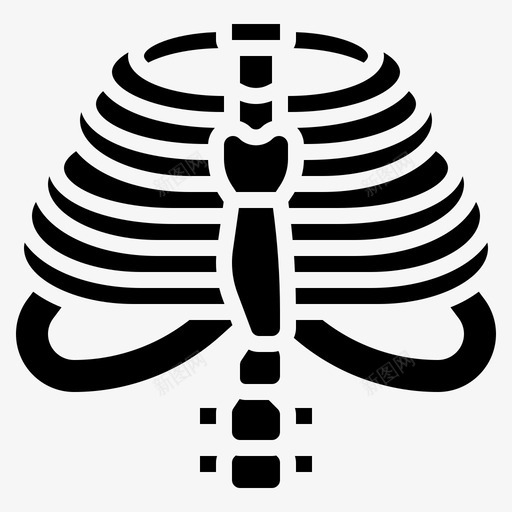 胸部人体器官19字形svg_新图网 https://ixintu.com 胸部 人体 器官 字形