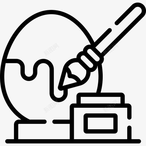 绘画复活节17日线性svg_新图网 https://ixintu.com 绘画 复活节 17日 线性