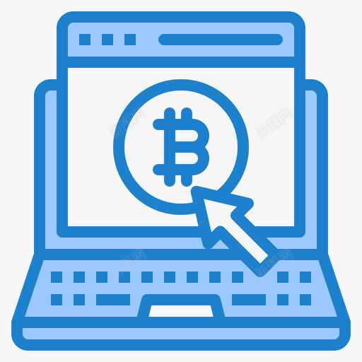 比特币加密货币103蓝色svg_新图网 https://ixintu.com 比特 加密 货币 蓝色