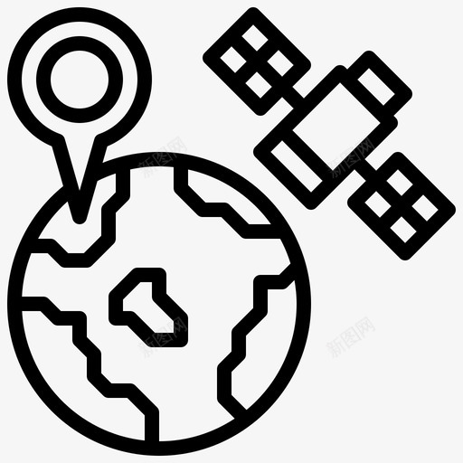 gps天线电子svg_新图网 https://ixintu.com 卫星 gps 天线 电子 轮廓