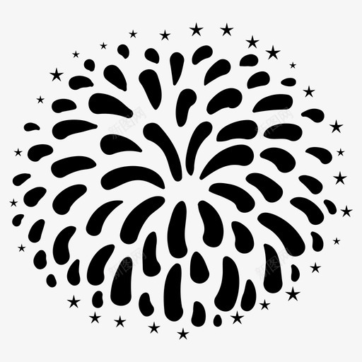 焰火爆炸庆祝svg_新图网 https://ixintu.com 爆炸 焰火 庆祝 聚会