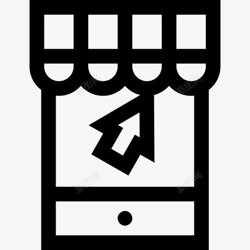 网上购物网上购物89线性svg_新图网 https://ixintu.com 网上购物 线性